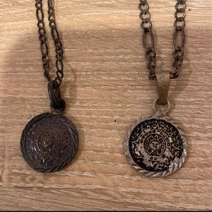 AZTEC CALENDAR NECKLACES